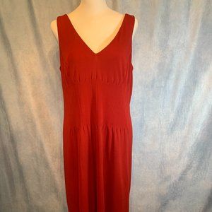 TALBOTS SIZE 12 RED SLEEVELESS DRESS